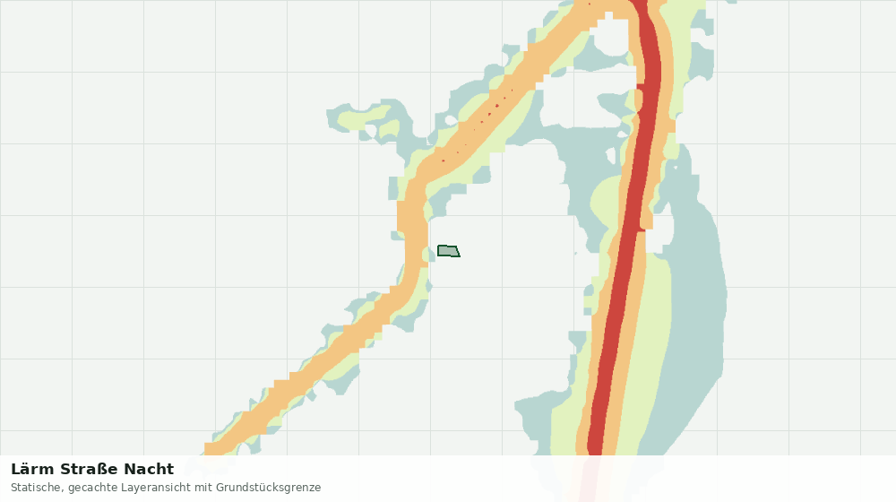 Statische Kartenansicht: Lärm Straße Nacht
