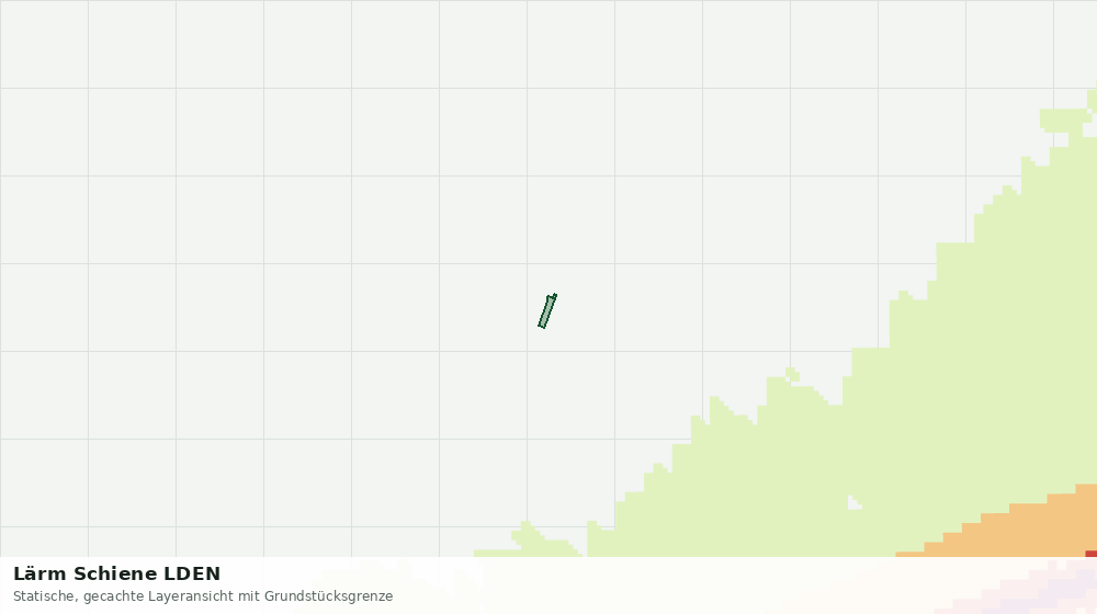 Statische Kartenansicht: Lärm Schiene LDEN