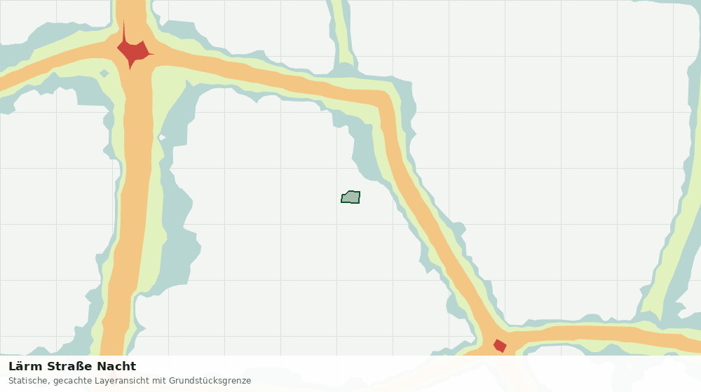 Statische Kartenansicht: Lärm Straße Nacht