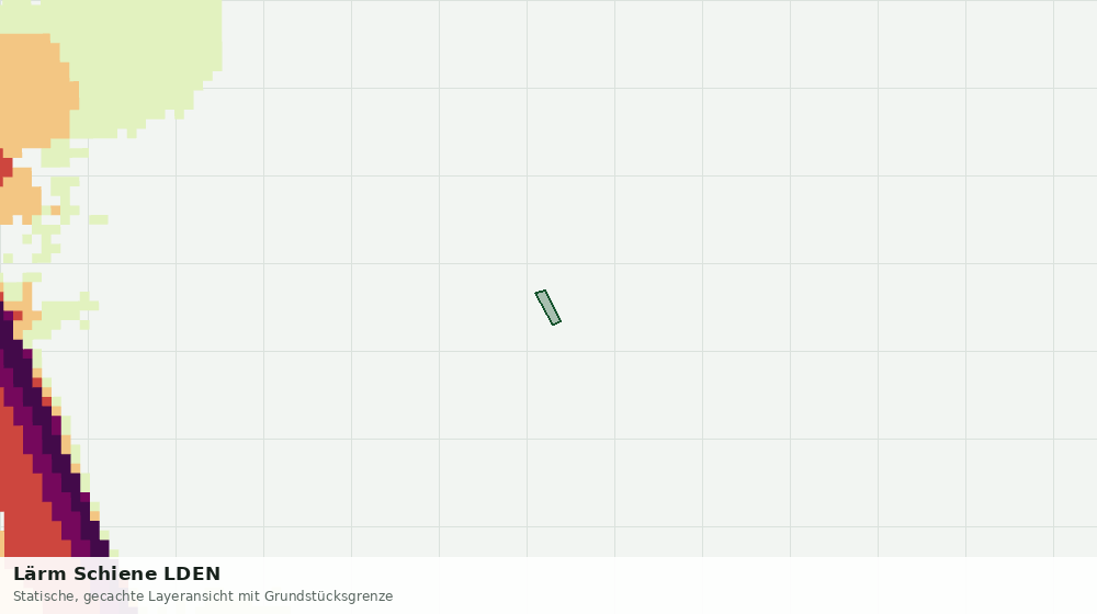 Statische Kartenansicht: Lärm Schiene LDEN