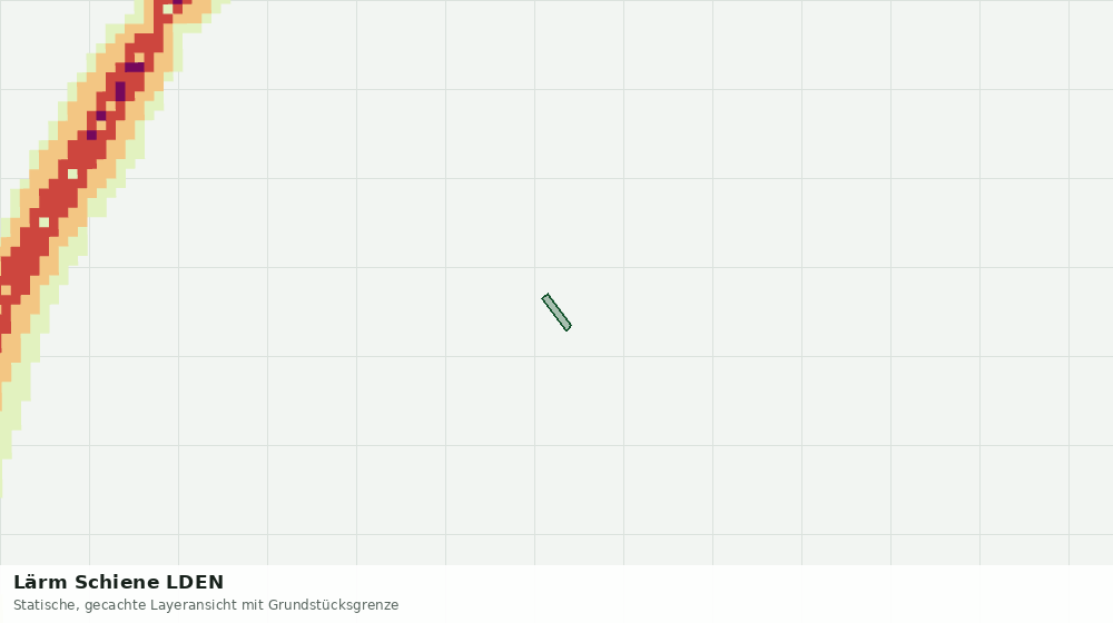 Statische Kartenansicht: Lärm Schiene LDEN