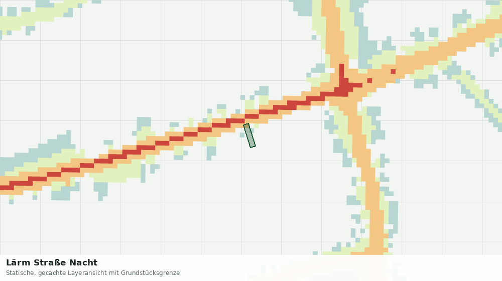 Statische Kartenansicht: Lärm Straße Nacht