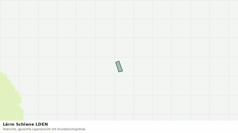 Statische Kartenansicht: Lärm Schiene LDEN