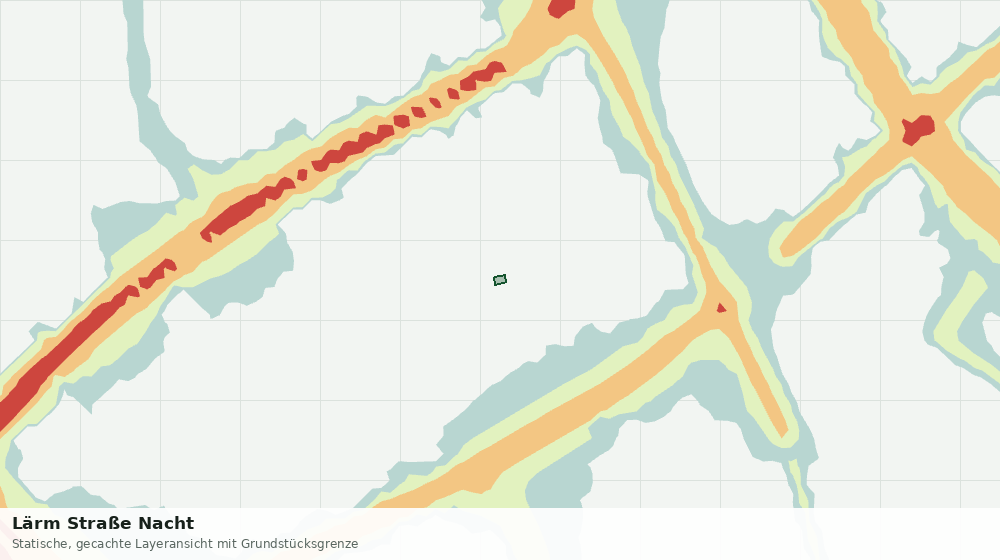 Statische Kartenansicht: Lärm Straße Nacht