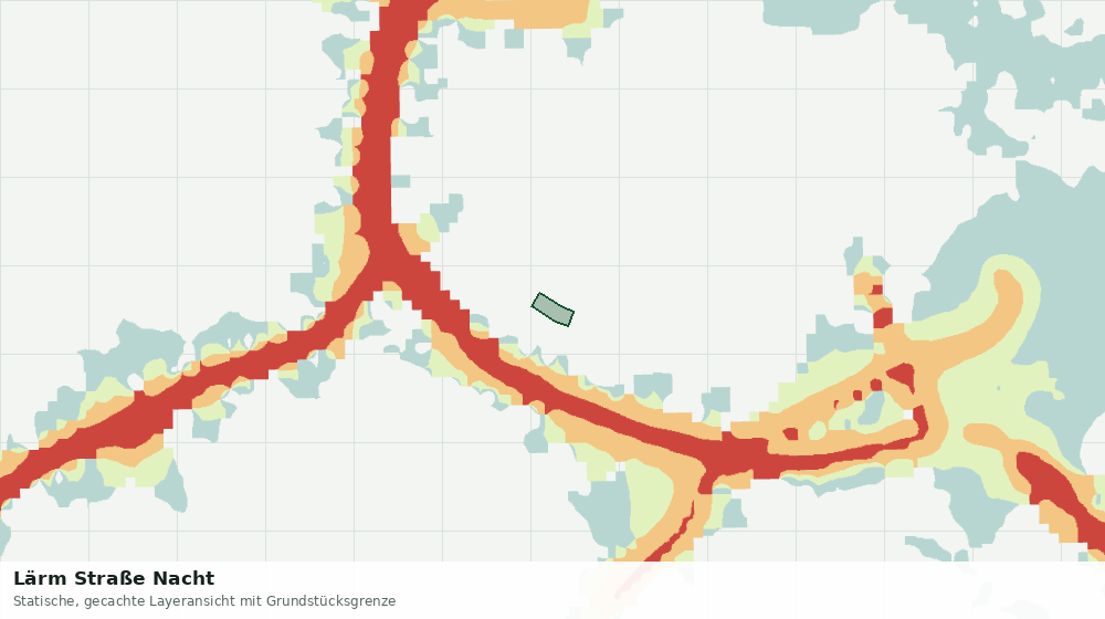 Statische Kartenansicht: Lärm Straße Nacht