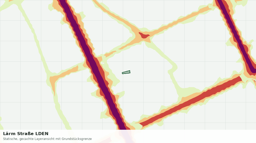 Statische Kartenansicht: Lärm Straße LDEN