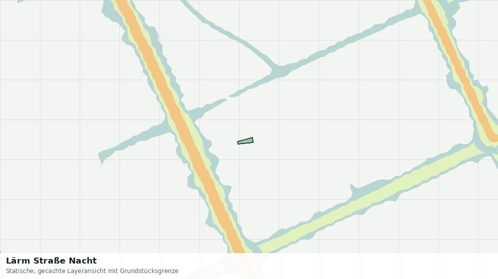 Statische Kartenansicht: Lärm Straße Nacht
