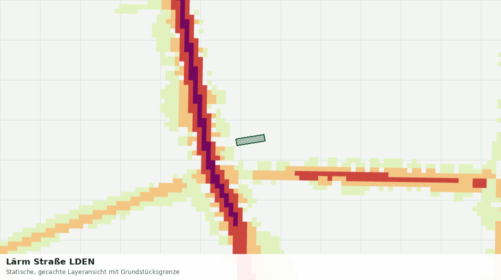 Statische Kartenansicht: Lärm Straße LDEN