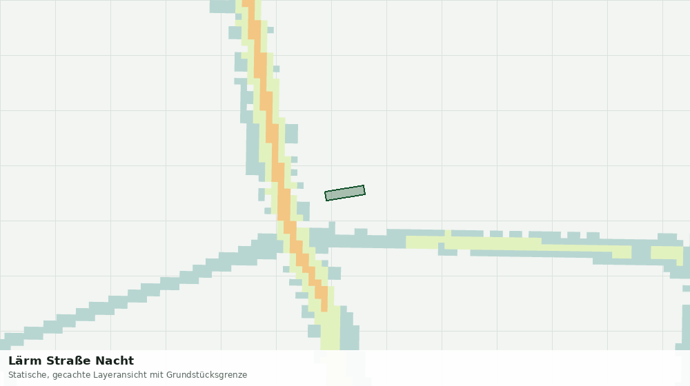 Statische Kartenansicht: Lärm Straße Nacht