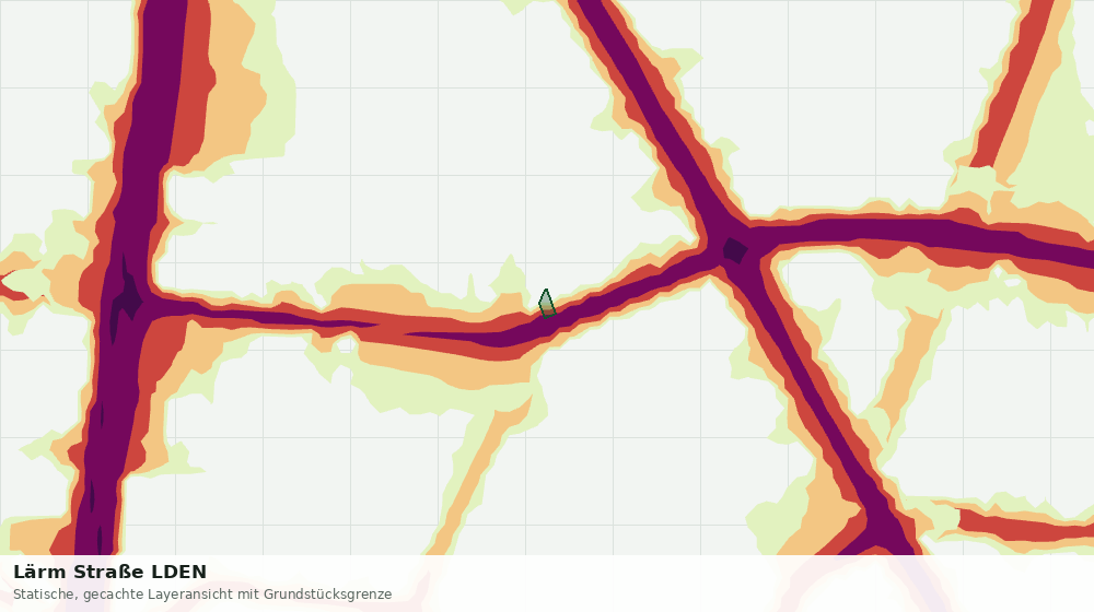 Statische Kartenansicht: Lärm Straße LDEN