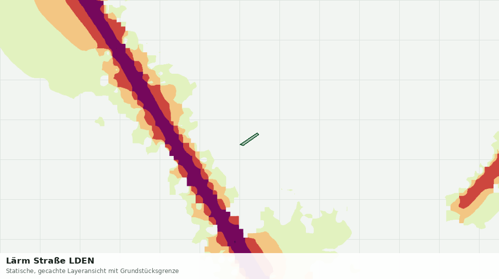Statische Kartenansicht: Lärm Straße LDEN