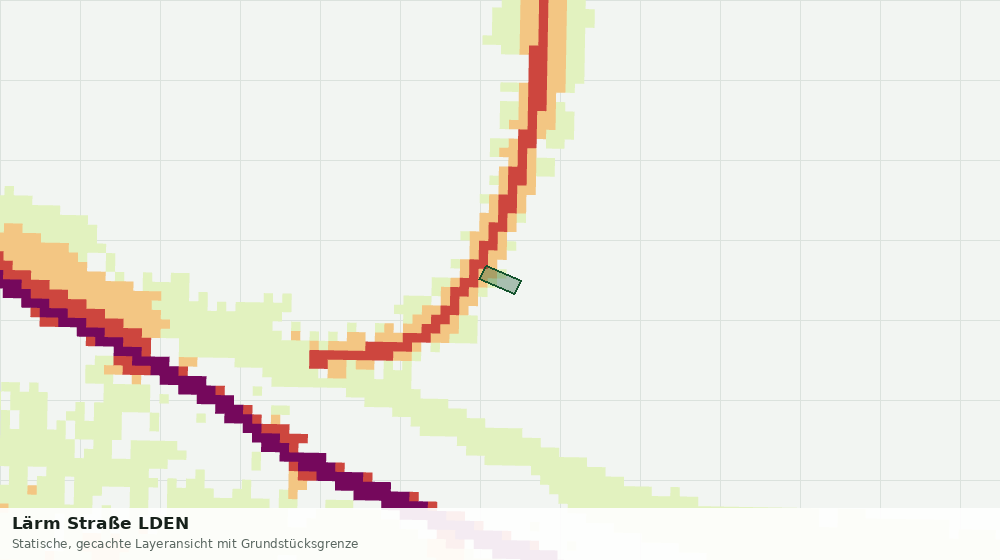 Statische Kartenansicht: Lärm Straße LDEN