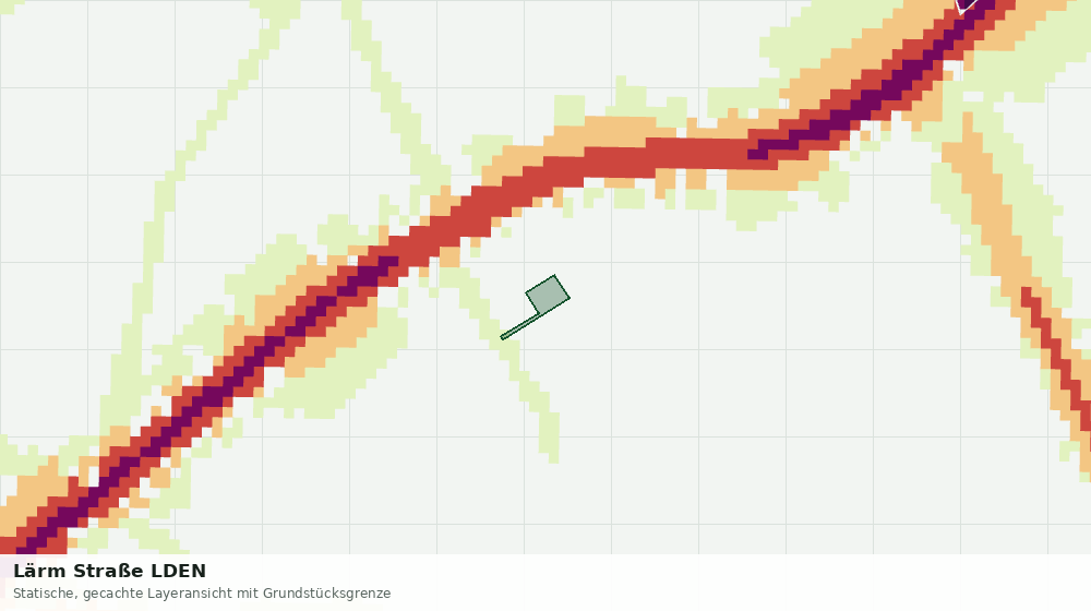 Statische Kartenansicht: Lärm Straße LDEN