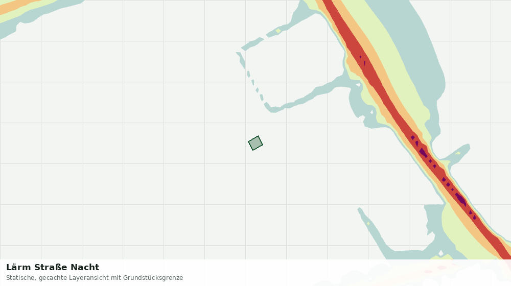 Statische Kartenansicht: Lärm Straße Nacht