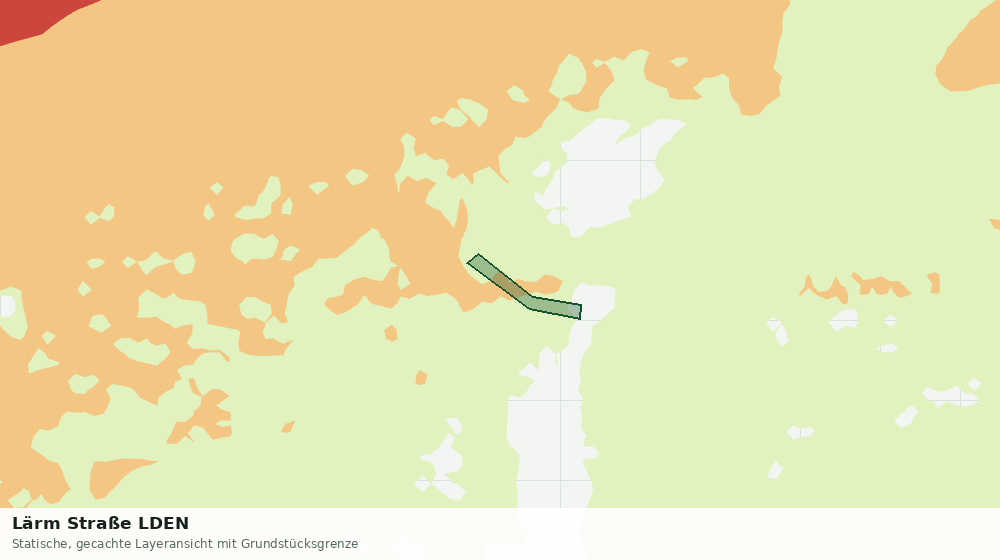 Statische Kartenansicht: Lärm Straße LDEN