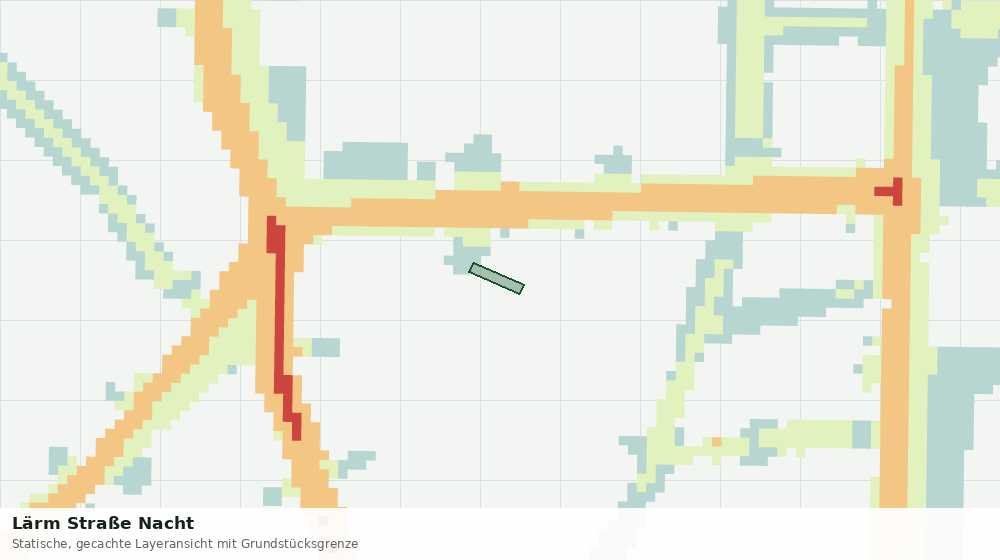 Statische Kartenansicht: Lärm Straße Nacht