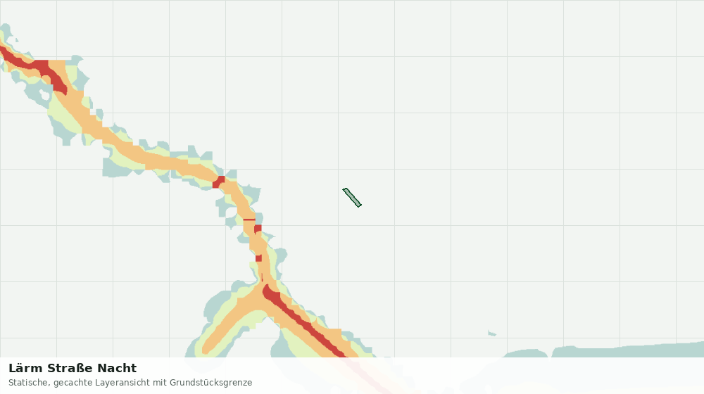 Statische Kartenansicht: Lärm Straße Nacht