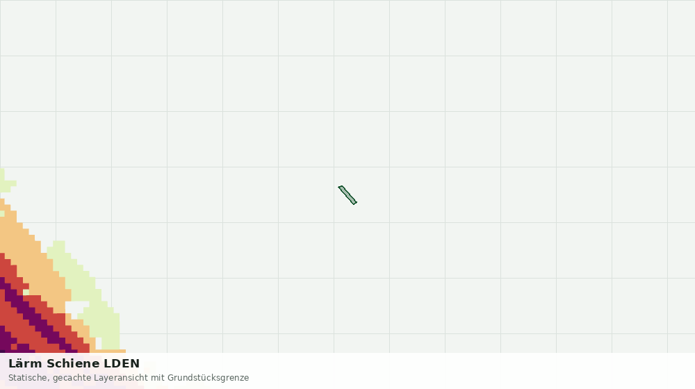 Statische Kartenansicht: Lärm Schiene LDEN