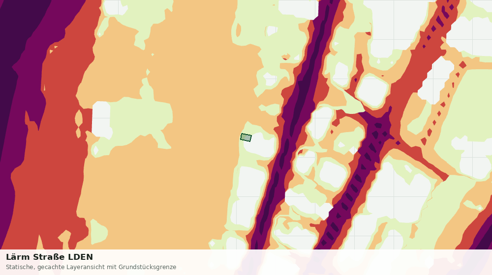 Statische Kartenansicht: Lärm Straße LDEN