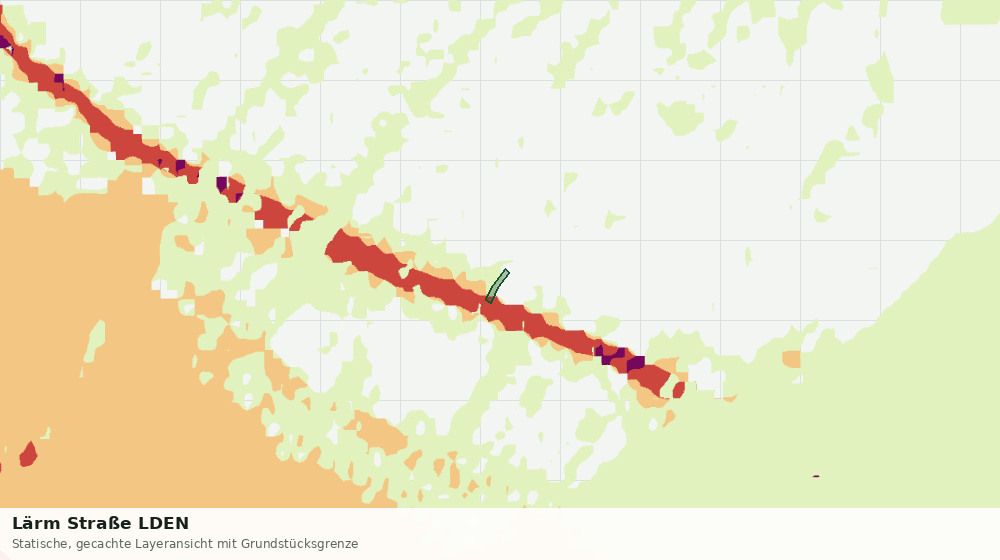 Statische Kartenansicht: Lärm Straße LDEN