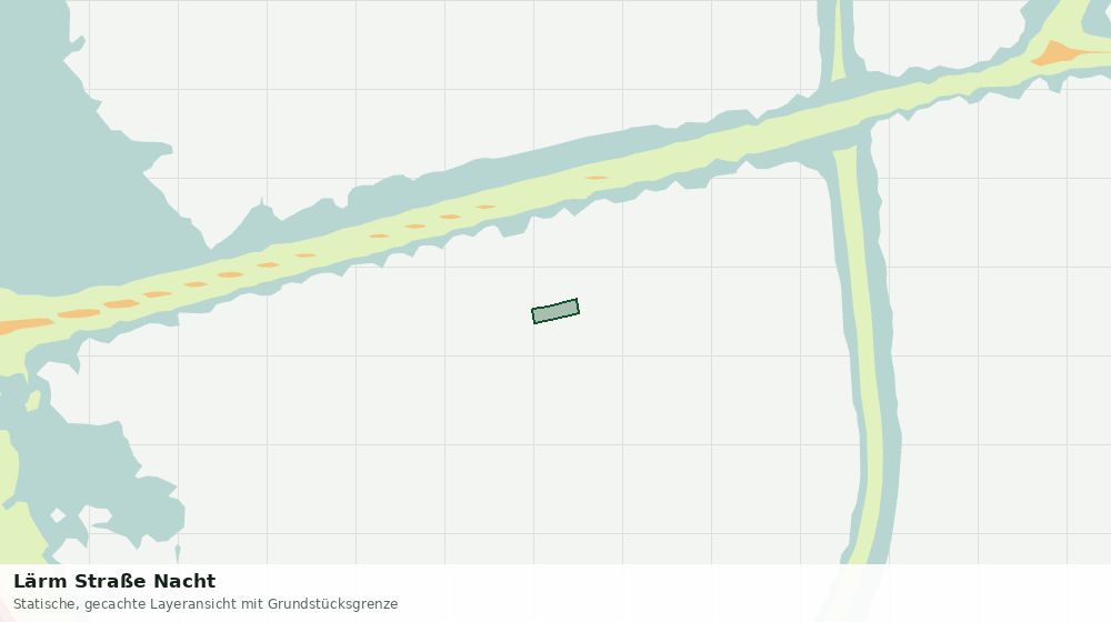 Statische Kartenansicht: Lärm Straße Nacht