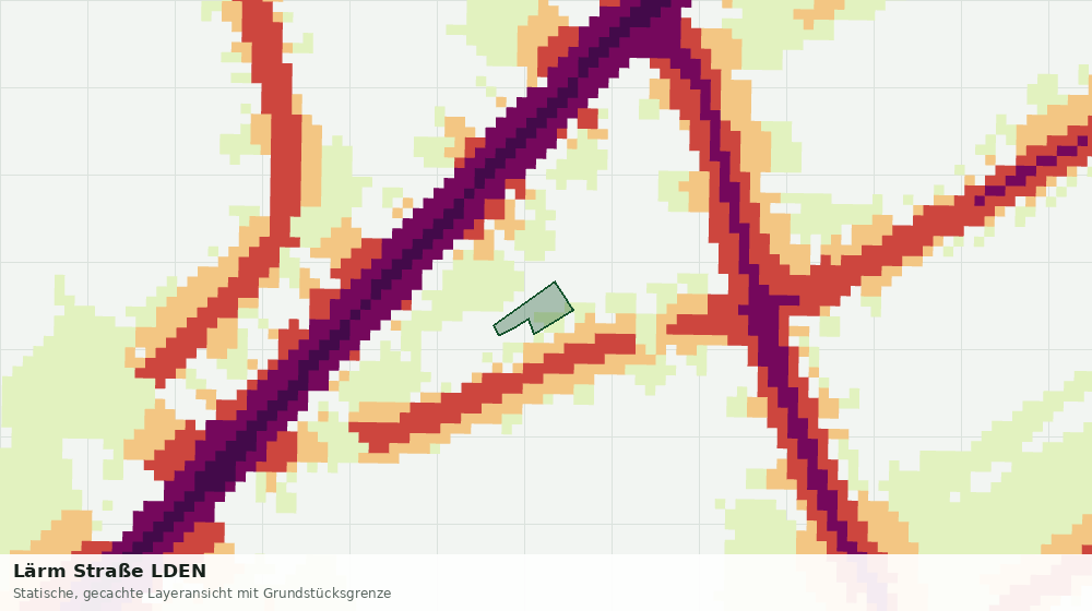 Statische Kartenansicht: Lärm Straße LDEN