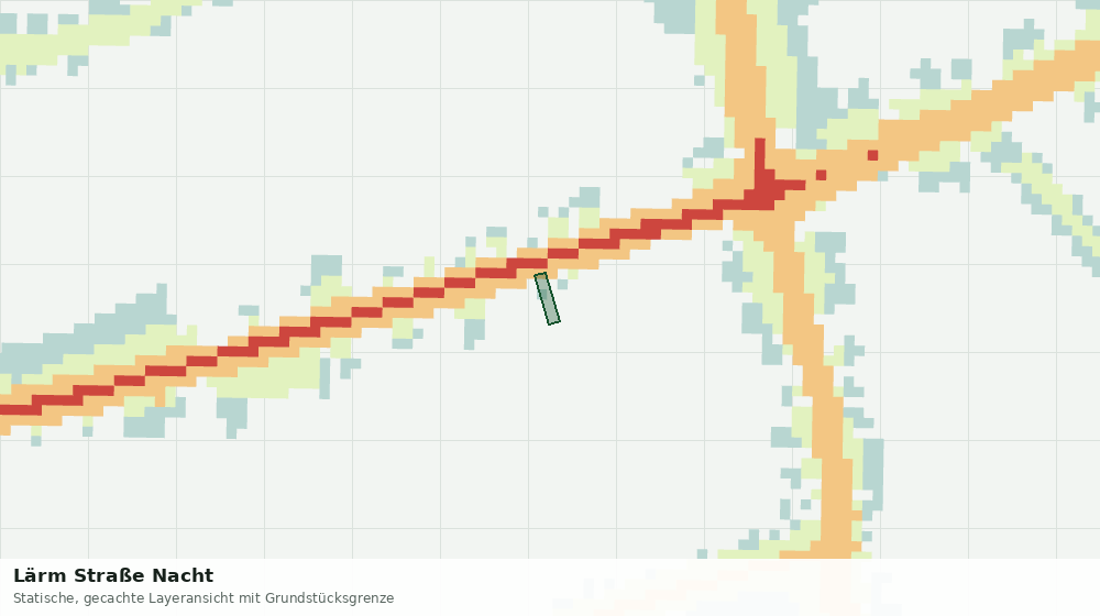 Statische Kartenansicht: Lärm Straße Nacht