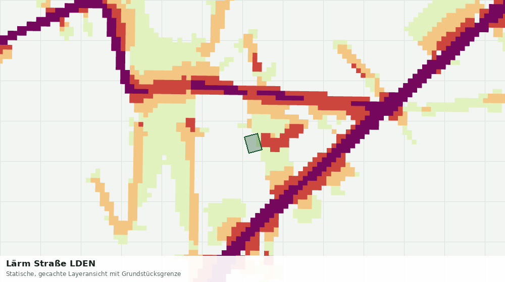 Statische Kartenansicht: Lärm Straße LDEN