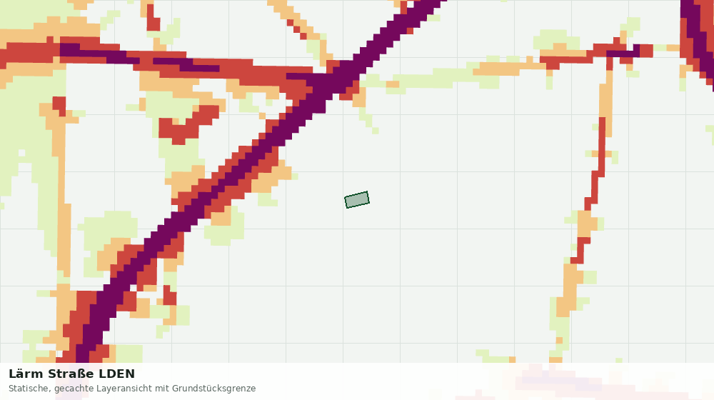 Statische Kartenansicht: Lärm Straße LDEN