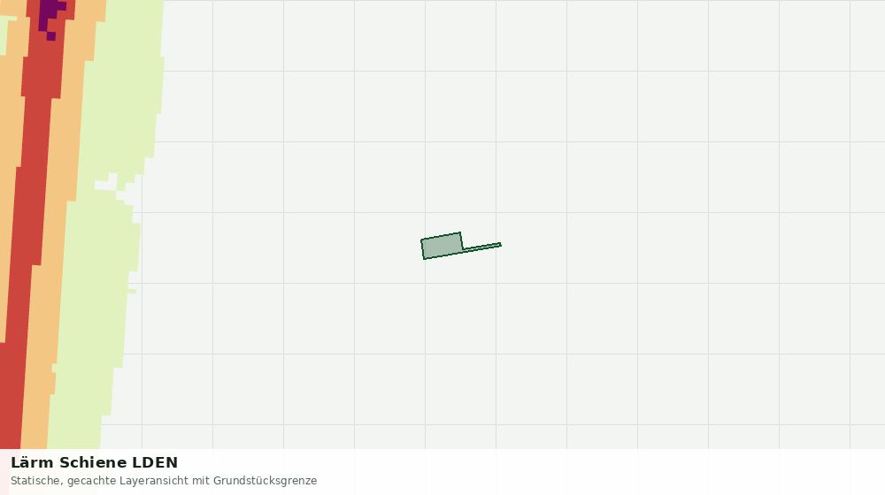 Statische Kartenansicht: Lärm Schiene LDEN