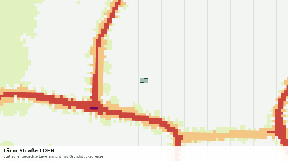 Statische Kartenansicht: Lärm Straße LDEN