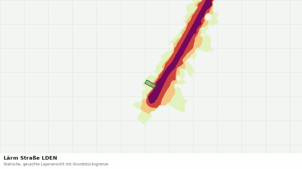 Statische Kartenansicht: Lärm Straße LDEN
