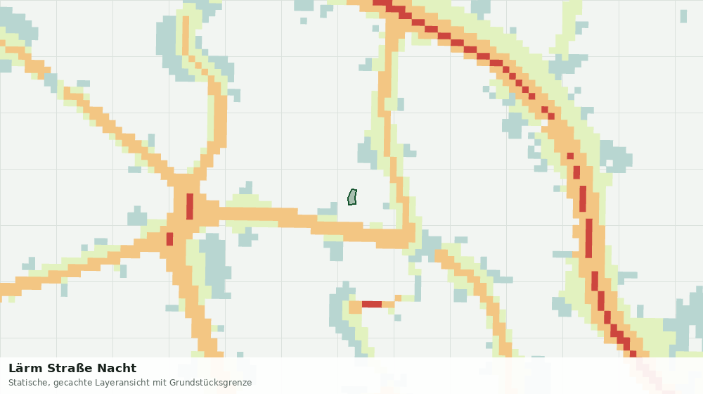Statische Kartenansicht: Lärm Straße Nacht