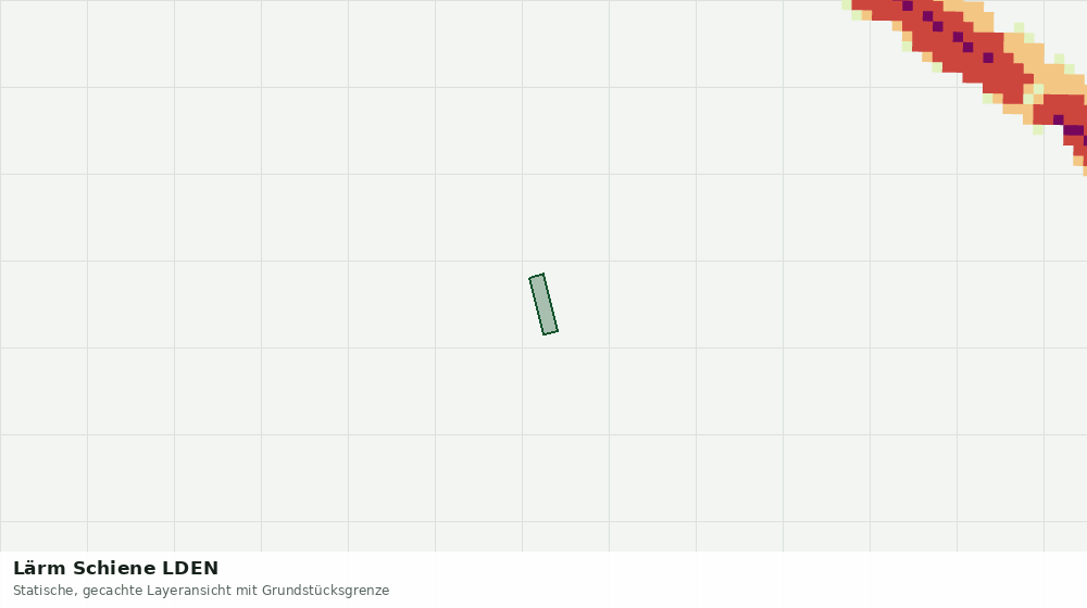 Statische Kartenansicht: Lärm Schiene LDEN