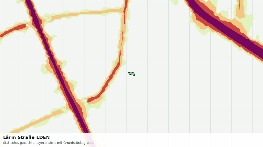 Statische Kartenansicht: Lärm Straße LDEN