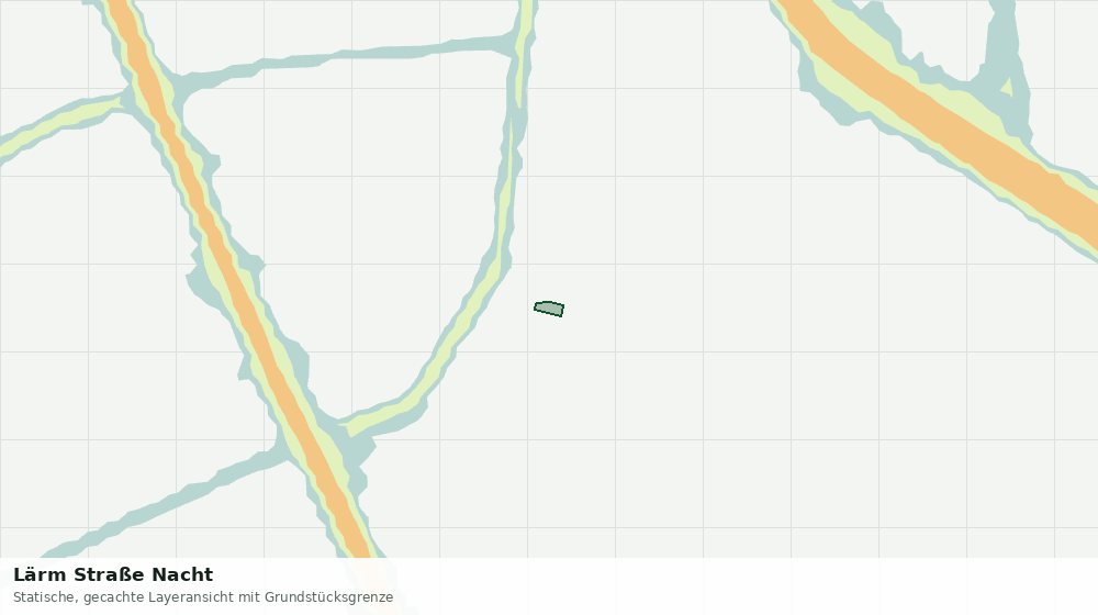 Statische Kartenansicht: Lärm Straße Nacht