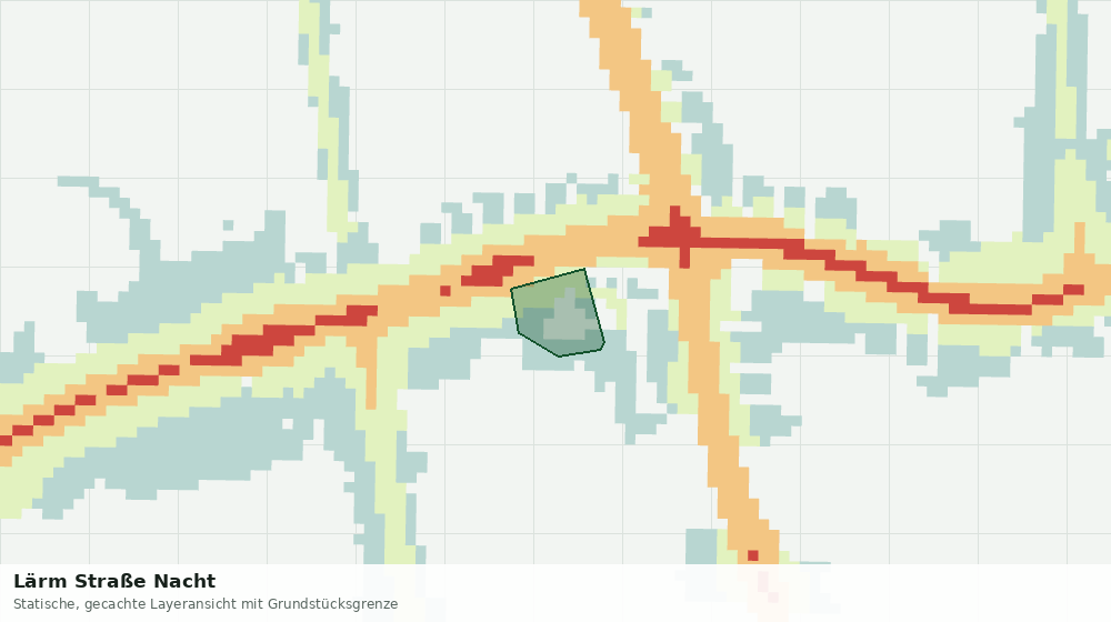 Statische Kartenansicht: Lärm Straße Nacht