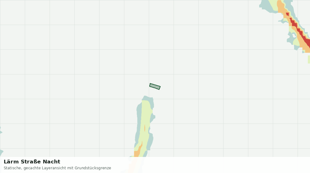 Statische Kartenansicht: Lärm Straße Nacht
