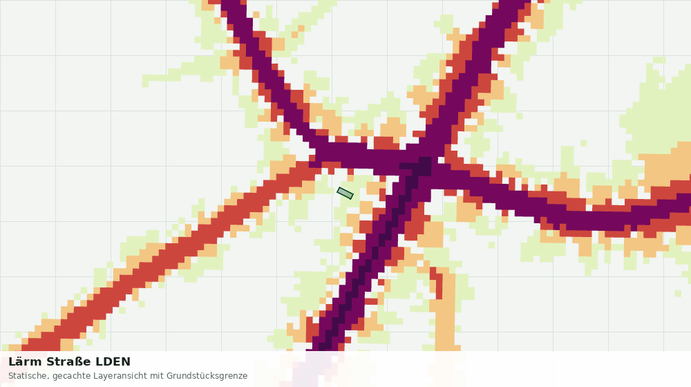 Statische Kartenansicht: Lärm Straße LDEN