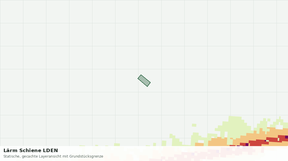 Statische Kartenansicht: Lärm Schiene LDEN