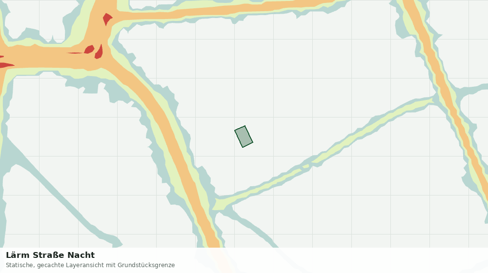 Statische Kartenansicht: Lärm Straße Nacht