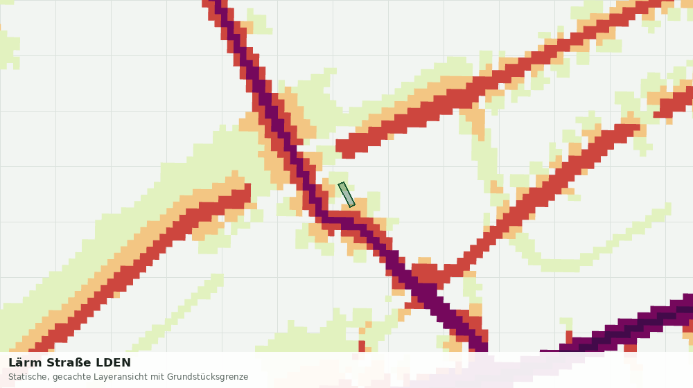 Statische Kartenansicht: Lärm Straße LDEN