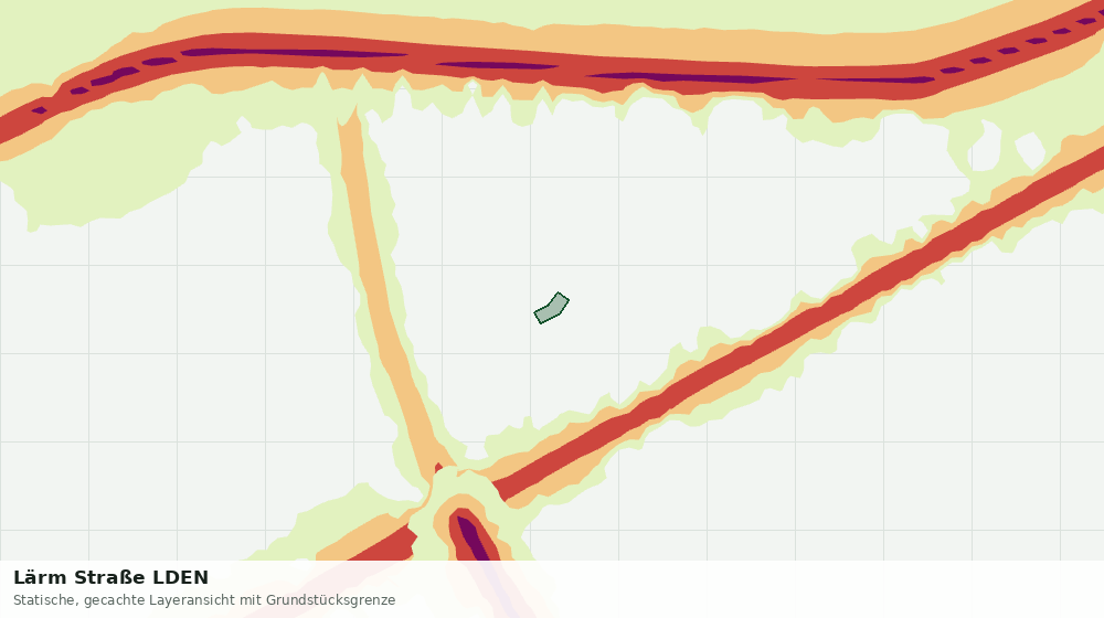 Statische Kartenansicht: Lärm Straße LDEN