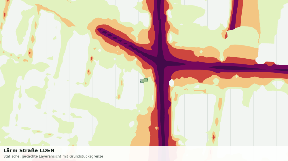 Statische Kartenansicht: Lärm Straße LDEN