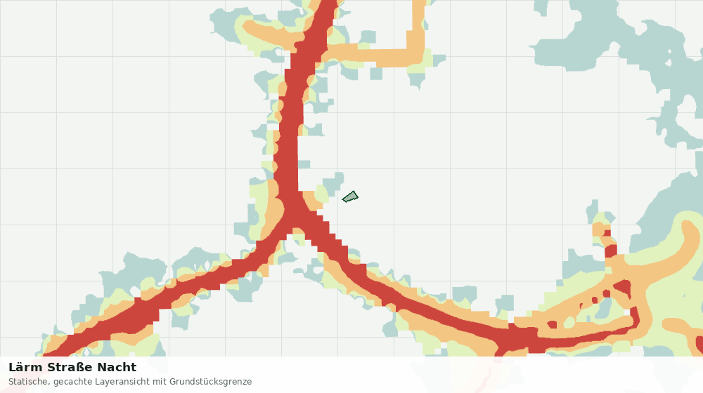 Statische Kartenansicht: Lärm Straße Nacht