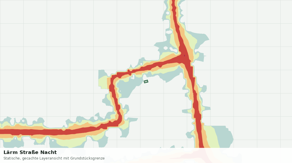 Statische Kartenansicht: Lärm Straße Nacht