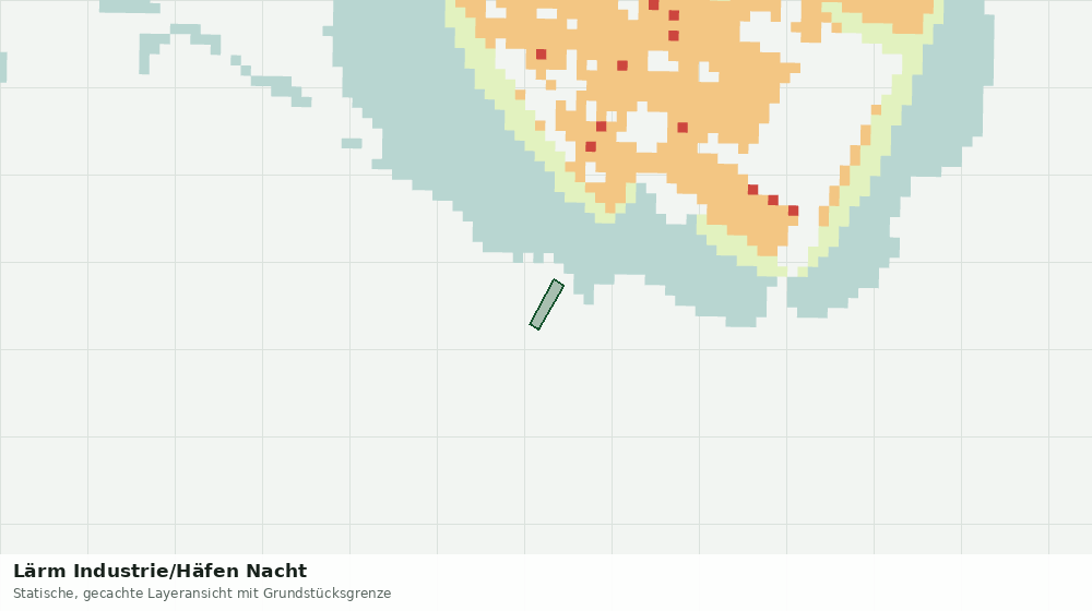 Statische Kartenansicht: Lärm Industrie/Häfen Nacht