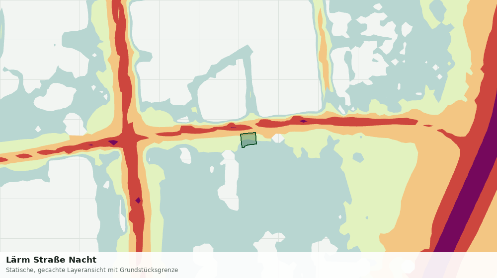 Statische Kartenansicht: Lärm Straße Nacht