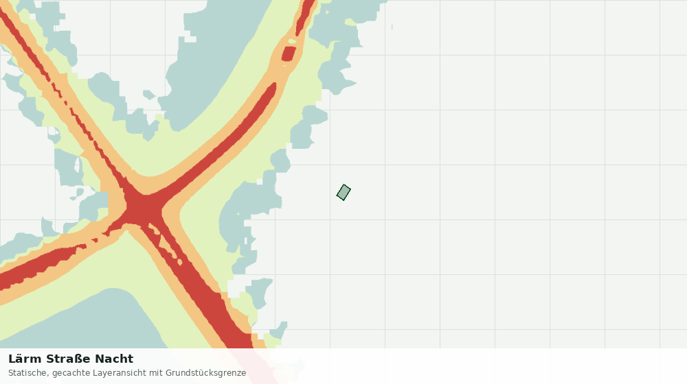 Statische Kartenansicht: Lärm Straße Nacht