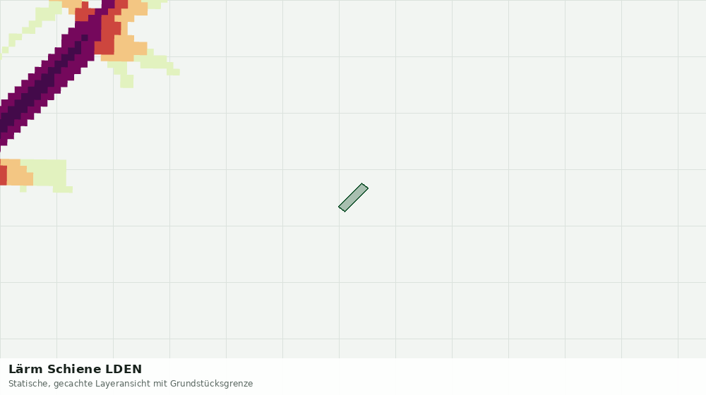 Statische Kartenansicht: Lärm Schiene LDEN